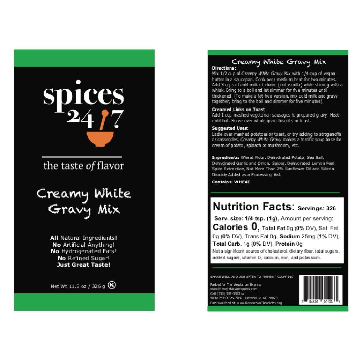 white lily gravy mix Creamy White Gravy Mix 11.5 oz (NOW IN A BAG)
